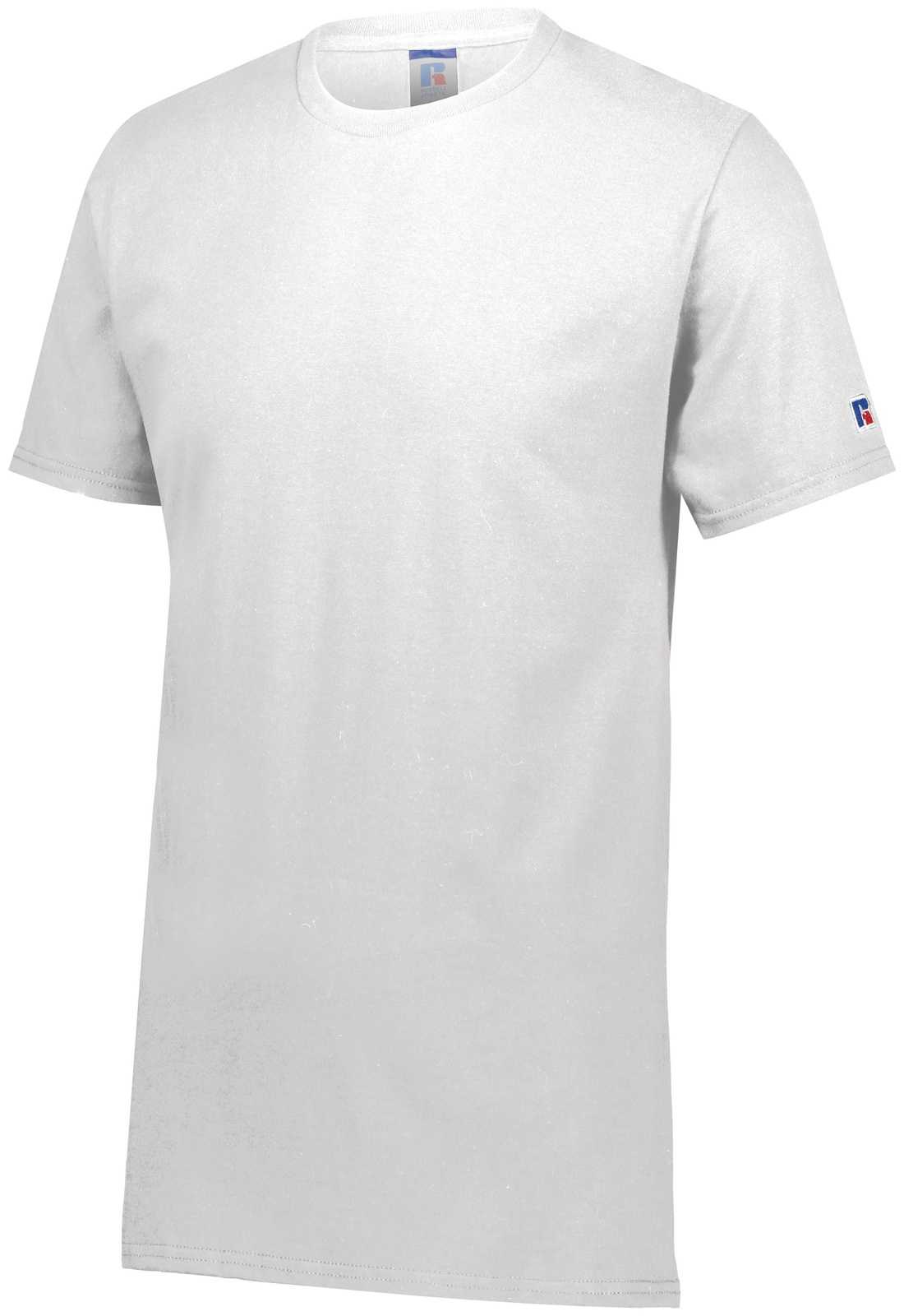 Russell 600M Cotton Classic Tee - White - HIT a Double