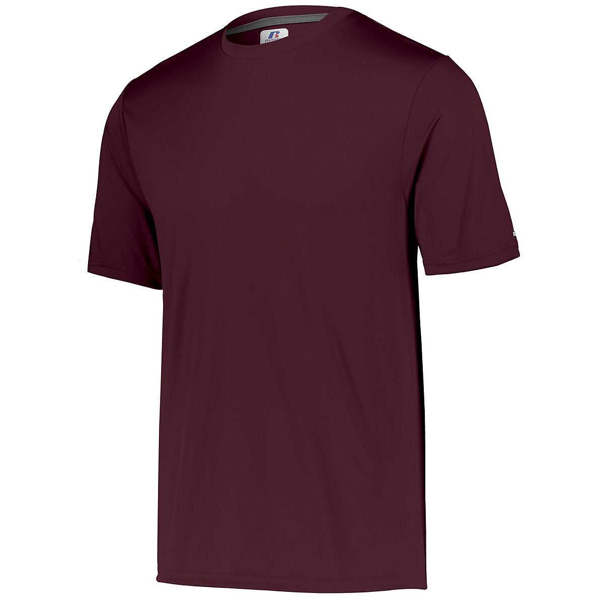 Russell 629X2B Youth Dri-Power Core Performance Tee - Maroon - HIT a Double