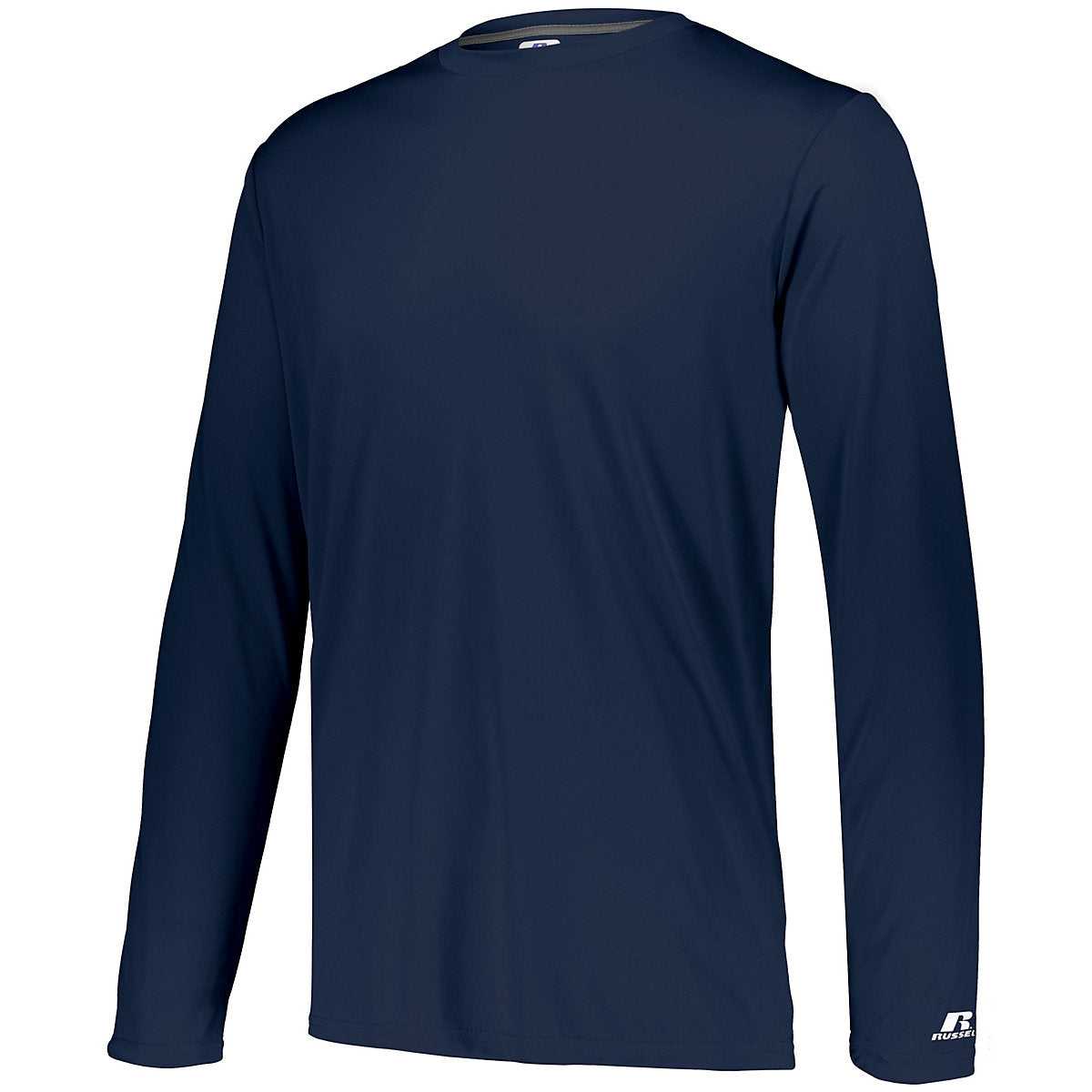 Russell 631X2M Dri-Power Core Performance Long Sleeve Tee - Navy - HIT a Double