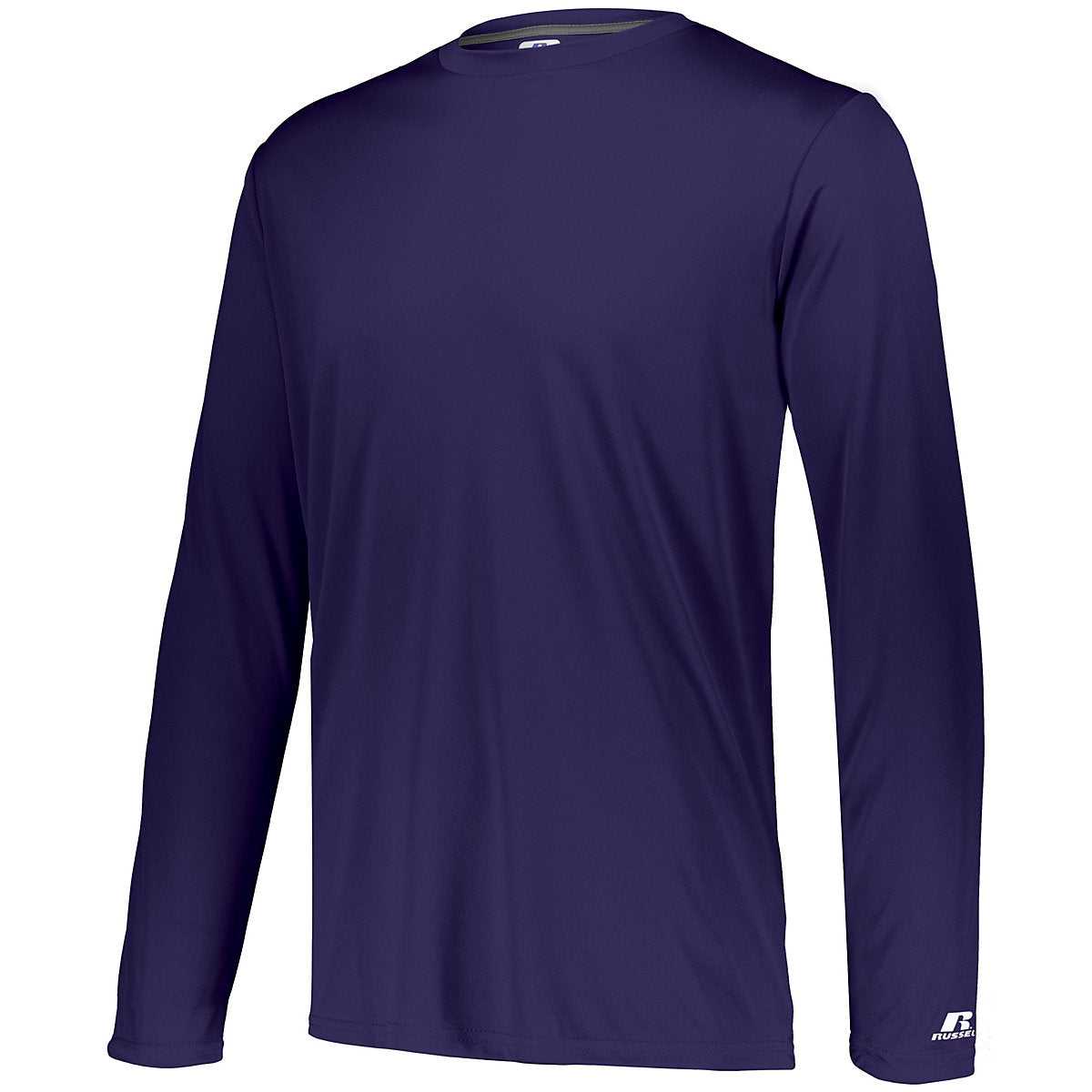 Russell 631X2M Dri-Power Core Performance Long Sleeve Tee - Purple - HIT a Double