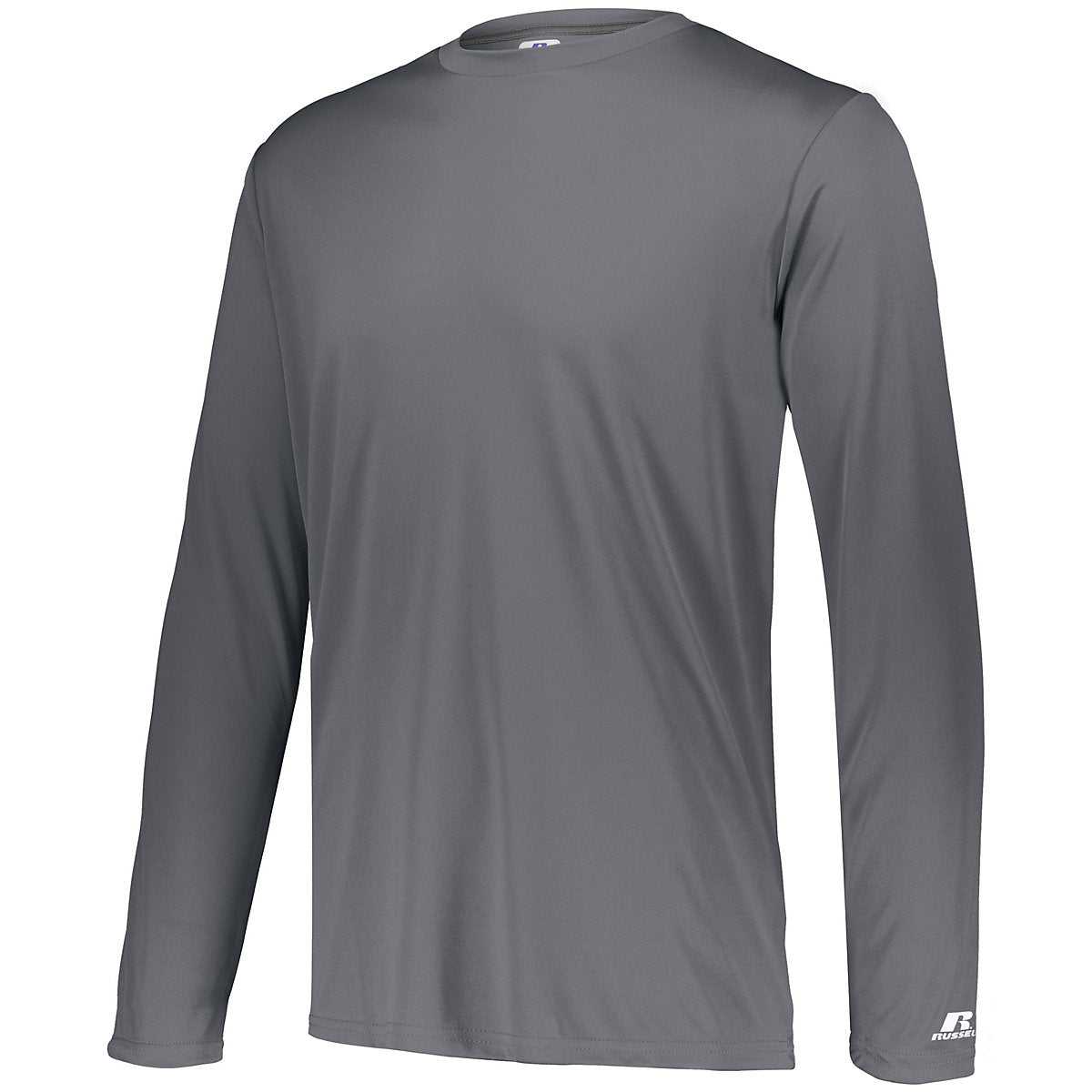 Russell 631X2M Dri-Power Core Performance Long Sleeve Tee - Steel - HIT a Double