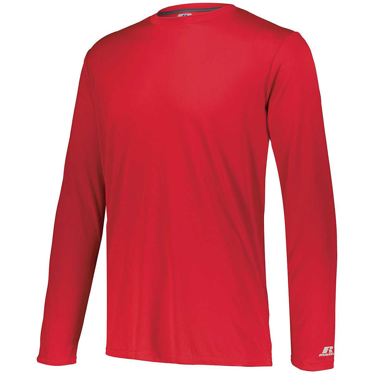 Russell 631X2M Dri-Power Core Performance Long Sleeve Tee - True Red - HIT a Double