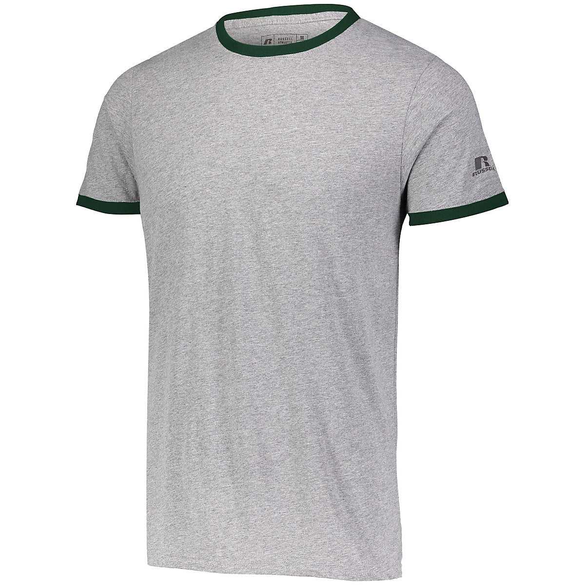Russell 64RTTM Essential Ringer Tee - Oxford Dark Green - HIT a Double