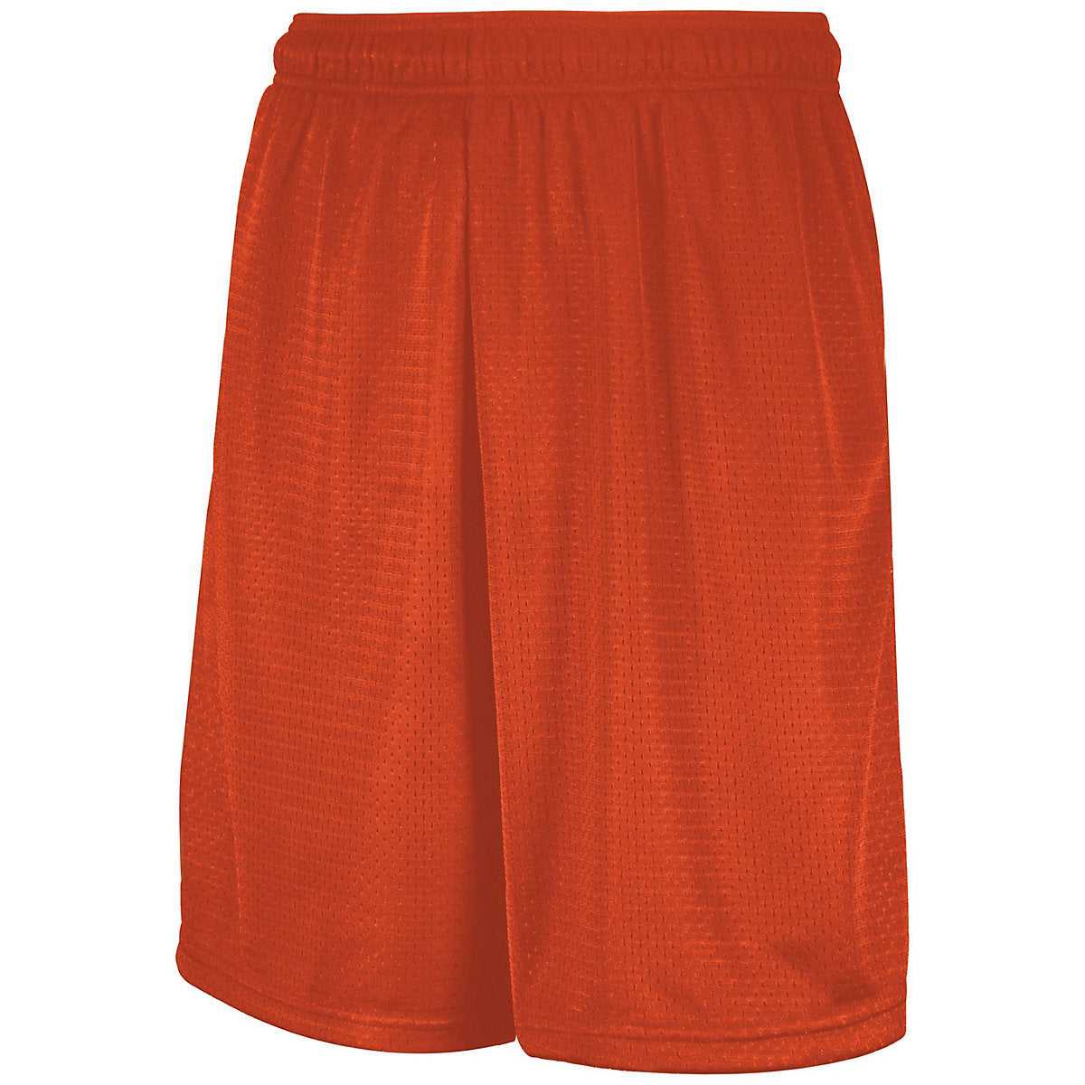Russell 651AFM Mesh Shorts With Pockets - Burnt Orange - HIT a Double