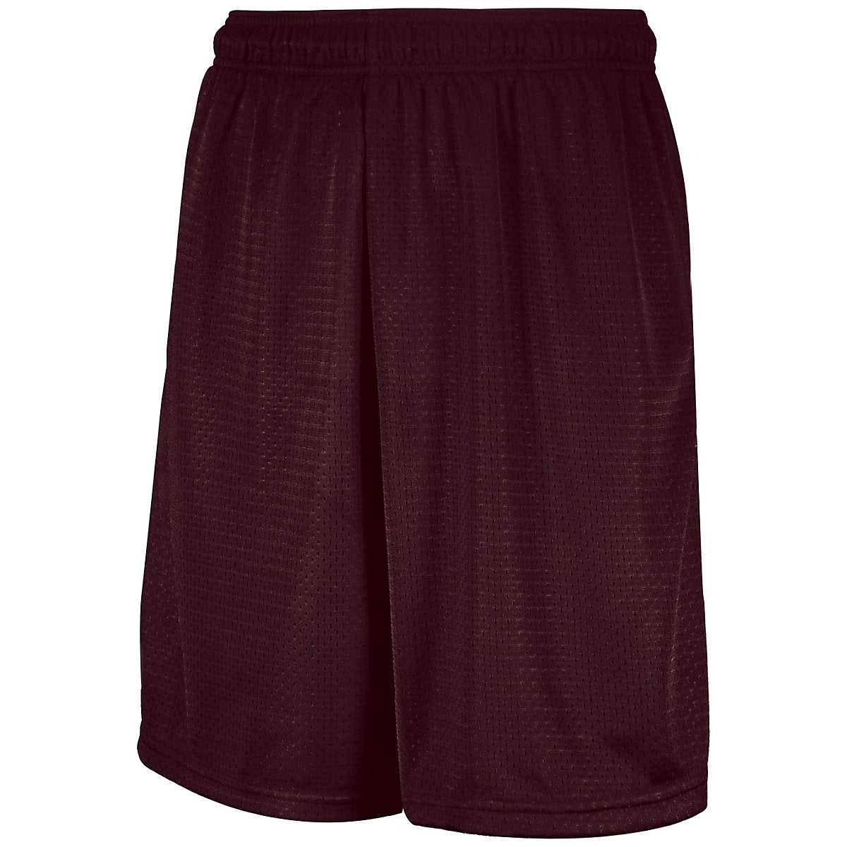 Russell 651AFM Mesh Shorts With Pockets - Maroon - HIT a Double