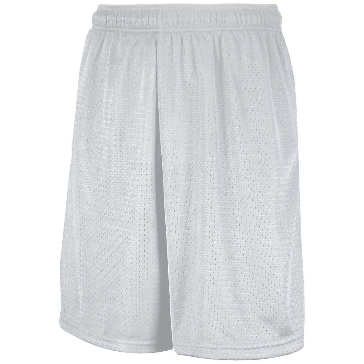 Russell 651AFM Mesh Shorts With Pockets - White - HIT a Double
