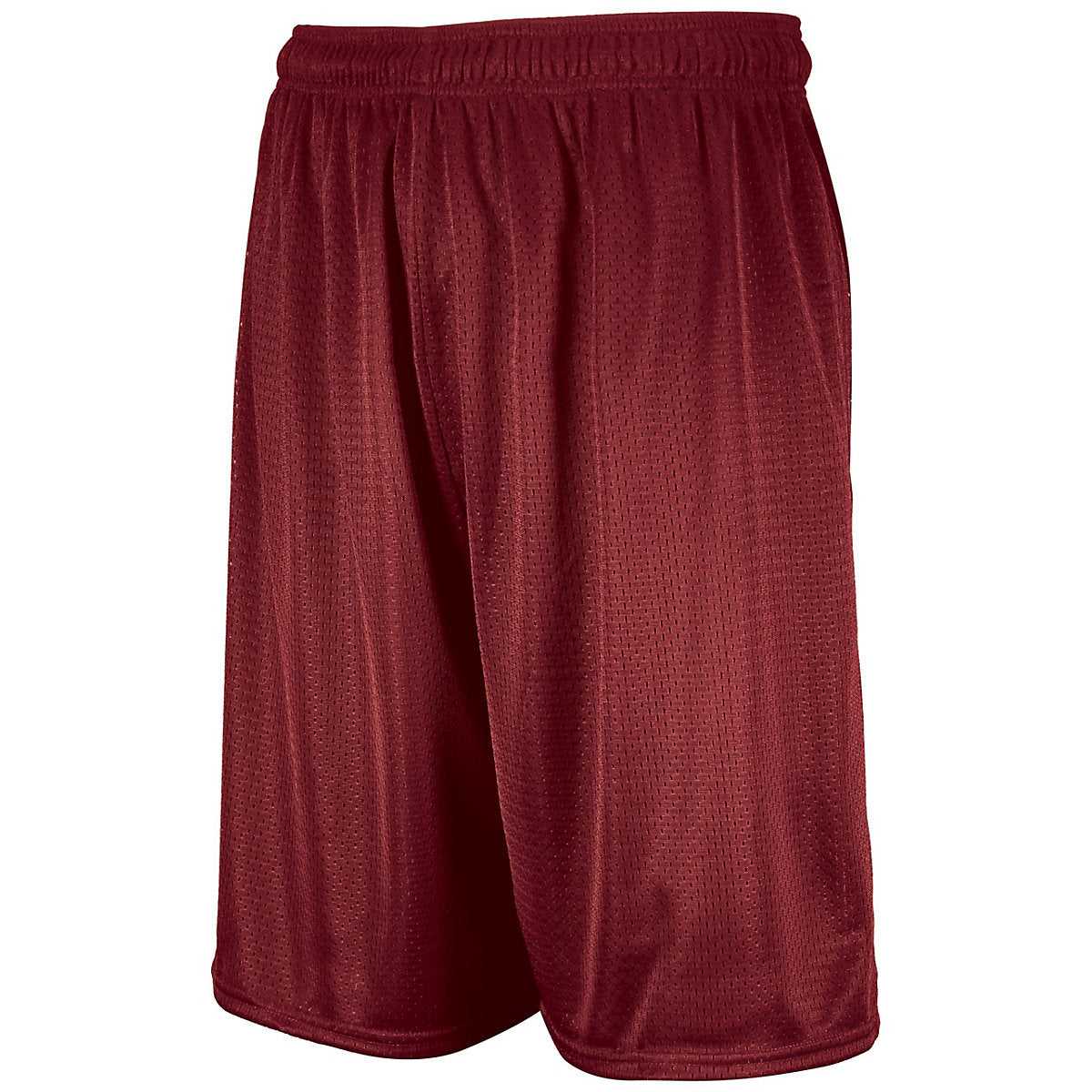 Russell 659AFB Youth Dri-Power Mesh Shorts - Cardinal - HIT a Double