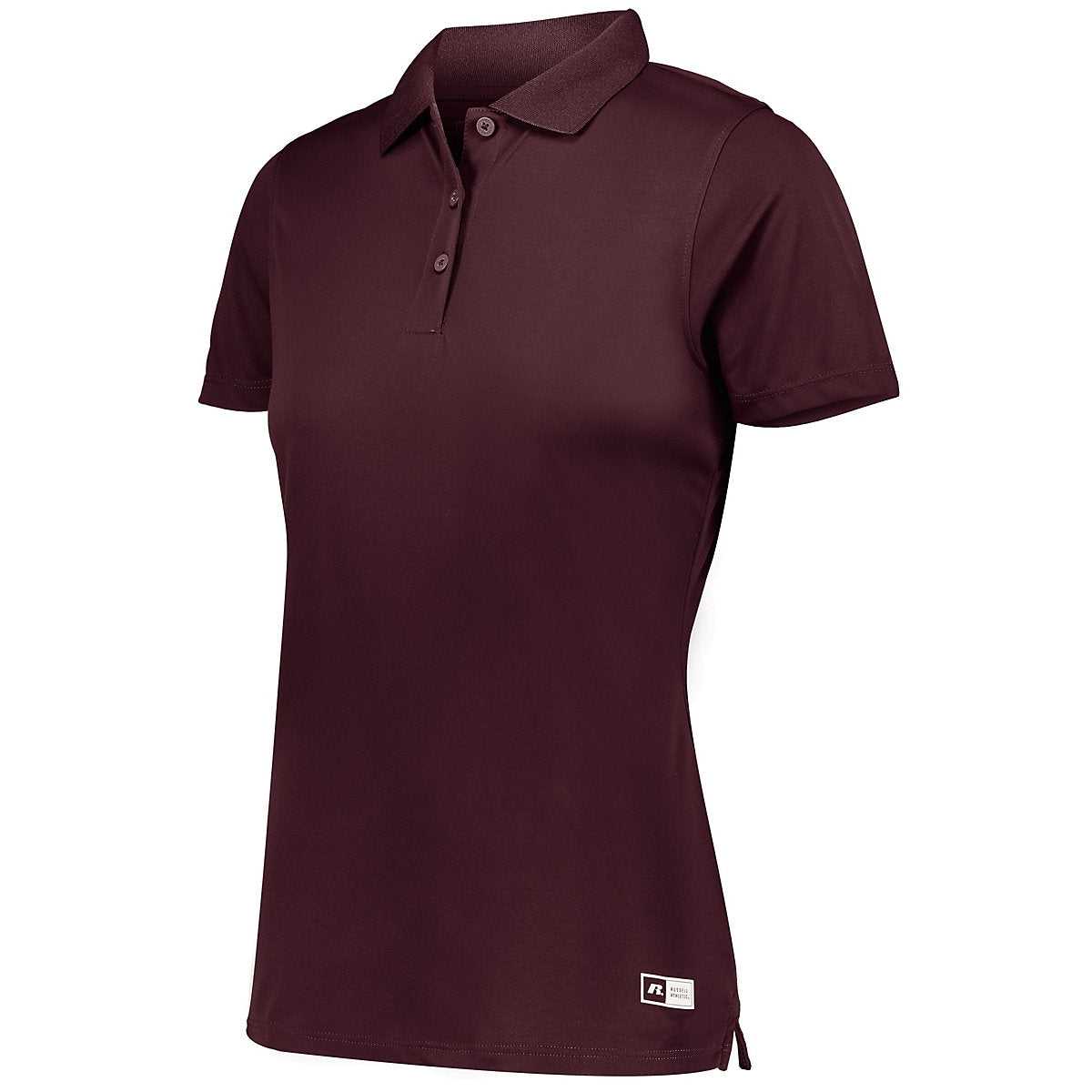 Russell 7EPTUX Ladies Essential Polo - Maroon - HIT a Double