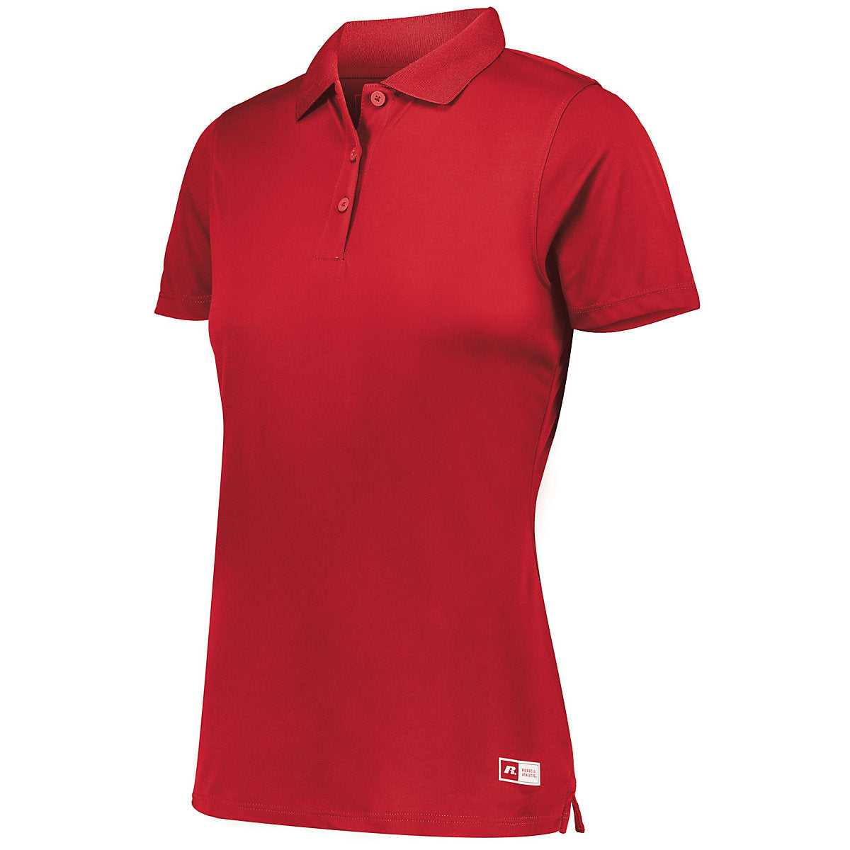 Russell 7EPTUX Ladies Essential Polo - True Red - HIT a Double
