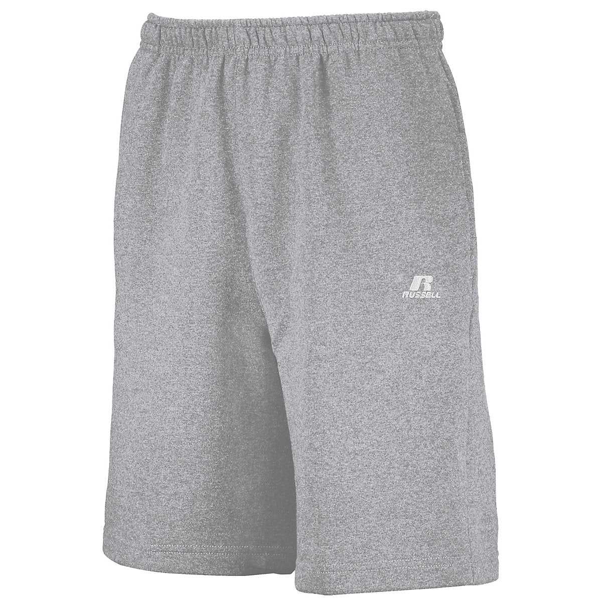 Russell 7FSHBM Dri-Power Fleece Training Shorts With Pockets - Oxford - HIT a Double