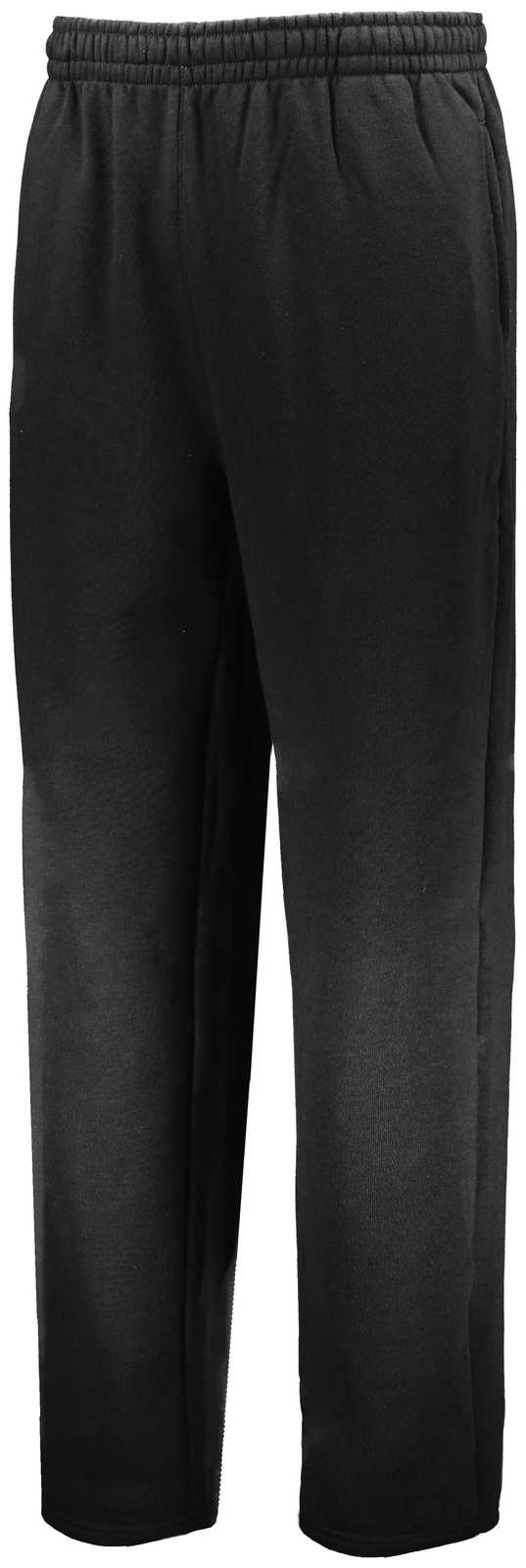 Russell 82ANSM 80/20 Open Bottom Sweatpant - Black - HIT a Double