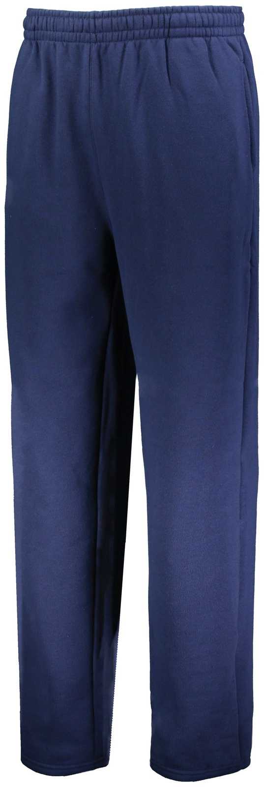 Russell 82ANSM 80/20 Open Bottom Sweatpant - Navy - HIT a Double