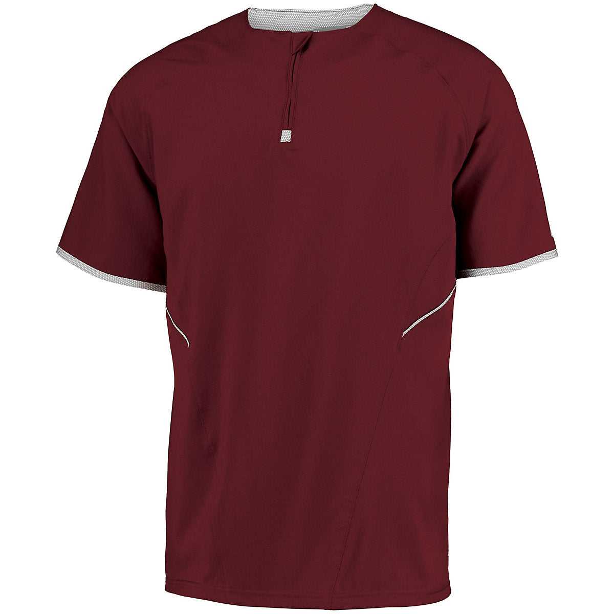 Russell 872RVM Short Sleeve Pullover - Cardinal White - HIT a Double