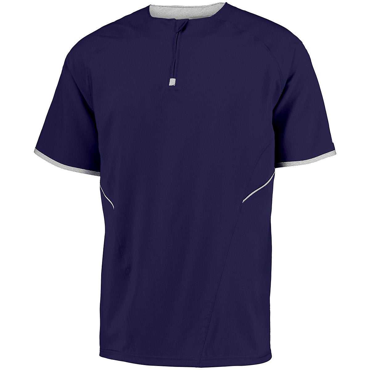 Russell 872RVM Short Sleeve Pullover - Purple White - HIT a Double