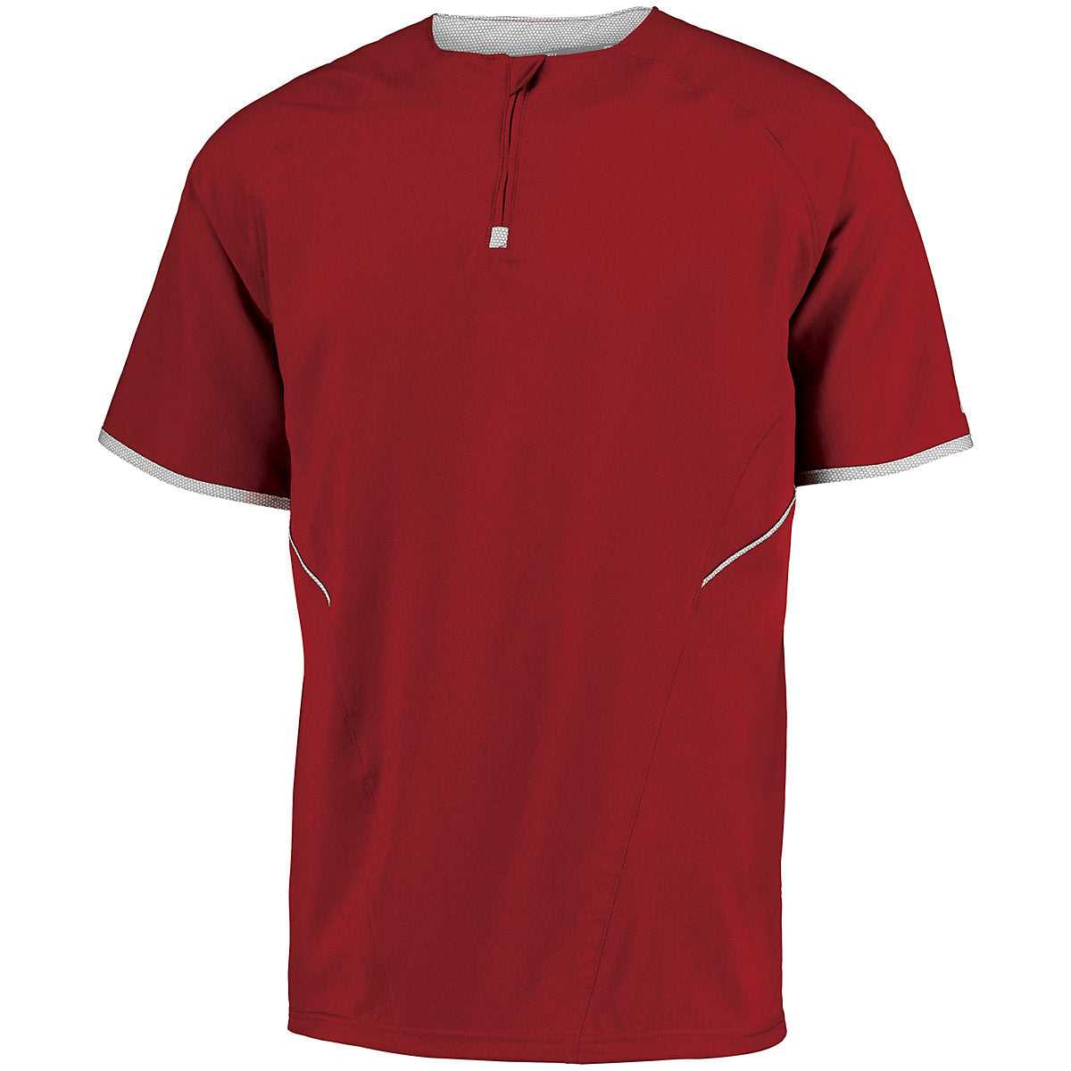Russell 872RVM Short Sleeve Pullover - True Red White - HIT a Double