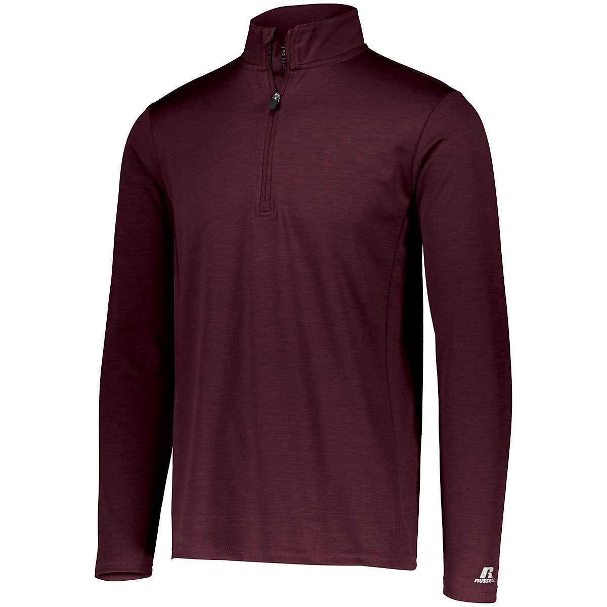 Russell QZ7EAM Dri-Power Lightweight 1 4 Zip Pullover - Maroon - HIT a Double