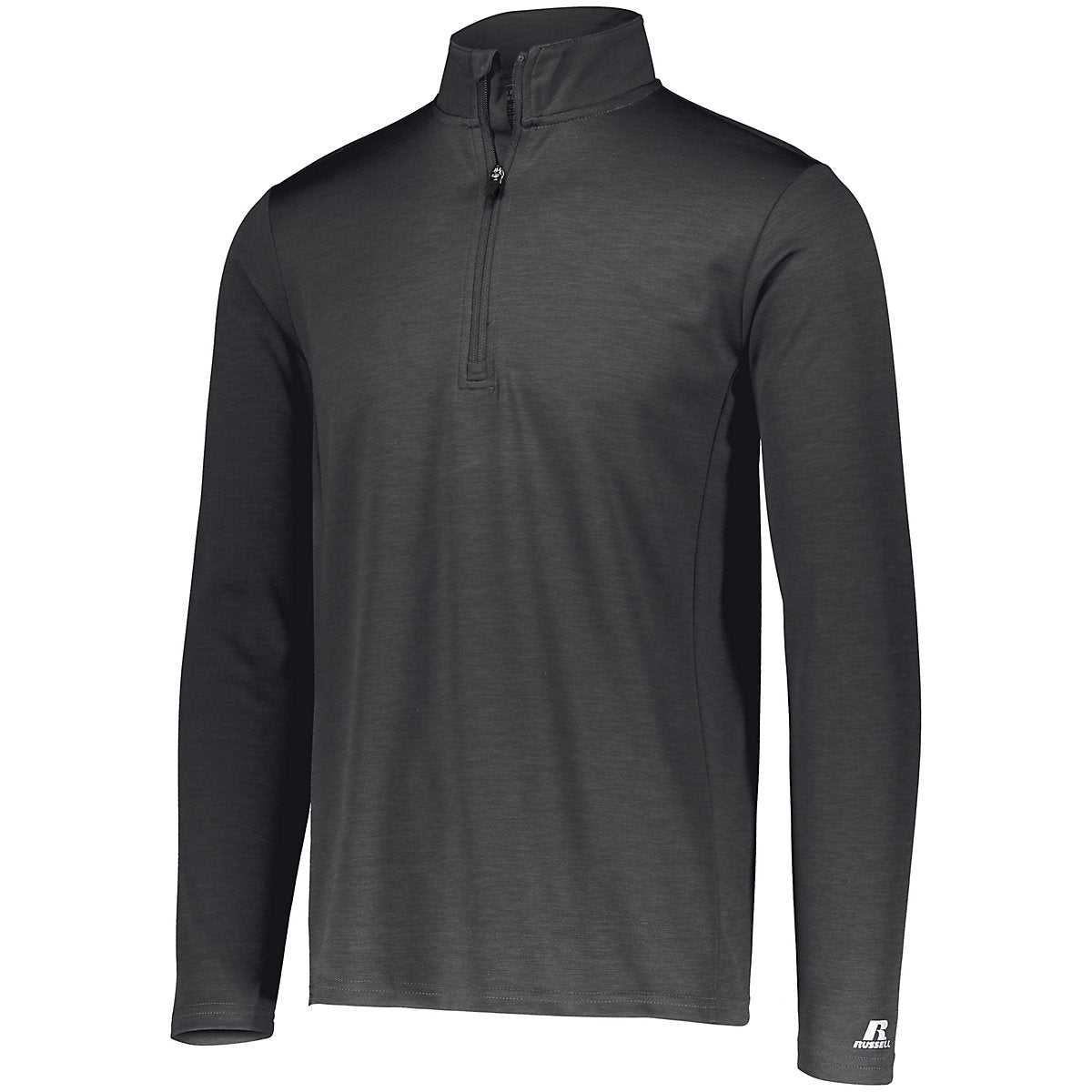 Russell QZ7EAM Dri-Power Lightweight 1 4 Zip Pullover - Stealth - HIT a Double