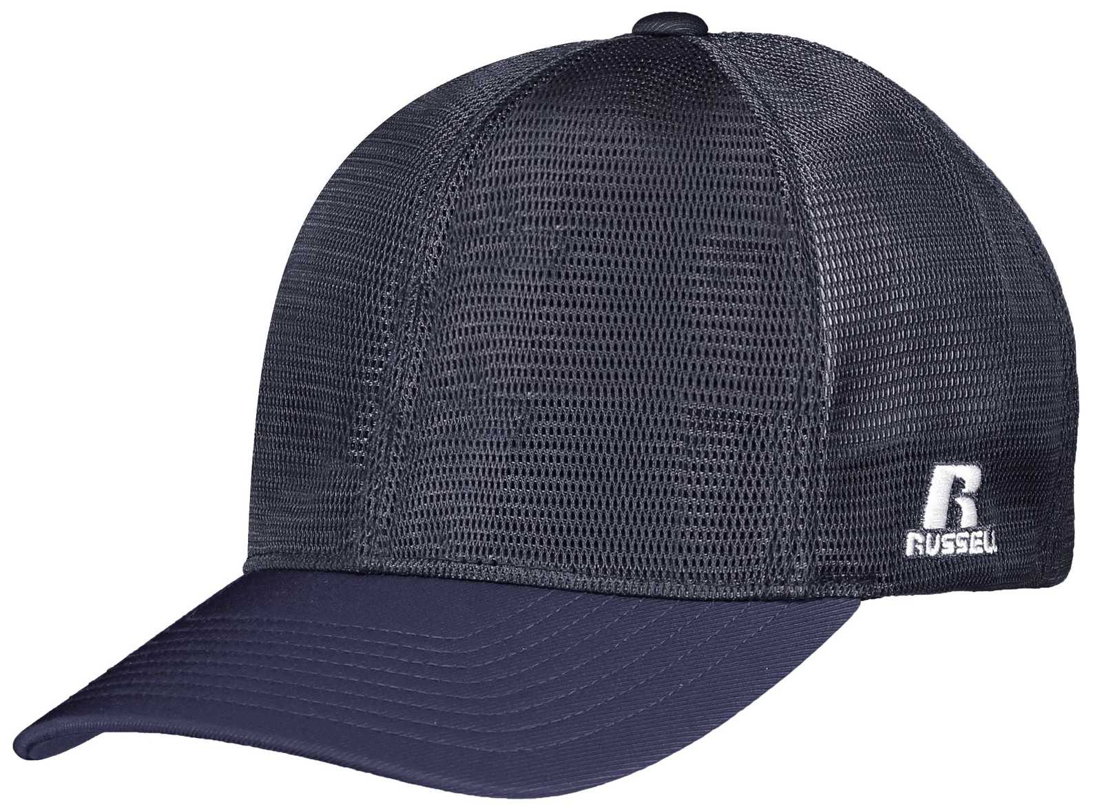 Russell R03MSB Youth Flexfit 360 Mesh Cap - Navy - HIT a Double