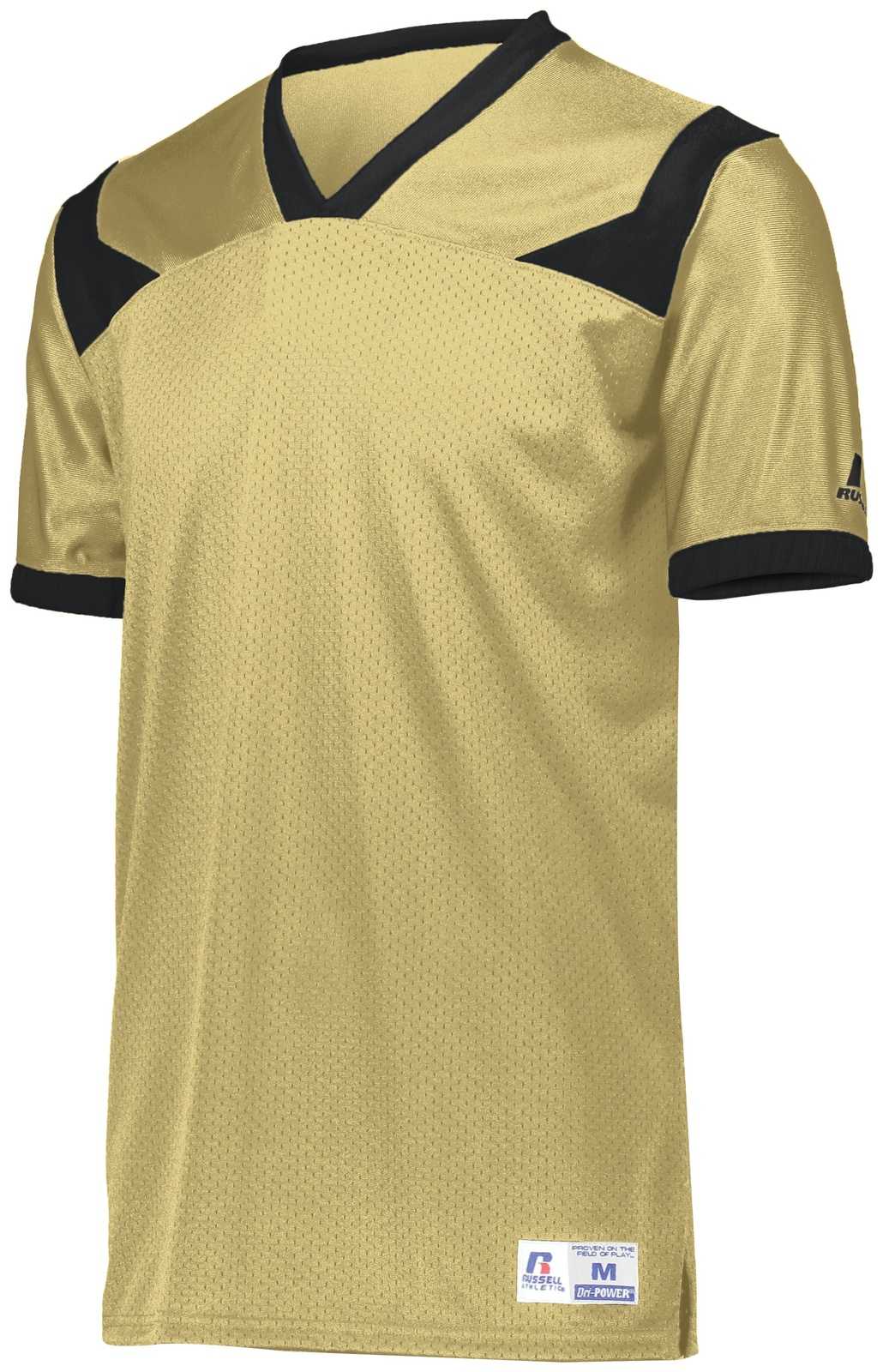 Russell R0493B Youth Phenom6 Flag Football Jersey - Gt Gold Black - HIT a Double