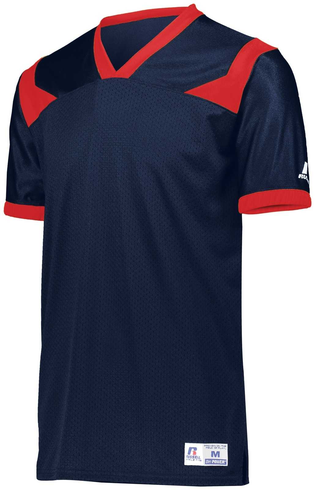 Russell R0493B Youth Phenom6 Flag Football Jersey - Navy True Red - HIT a Double