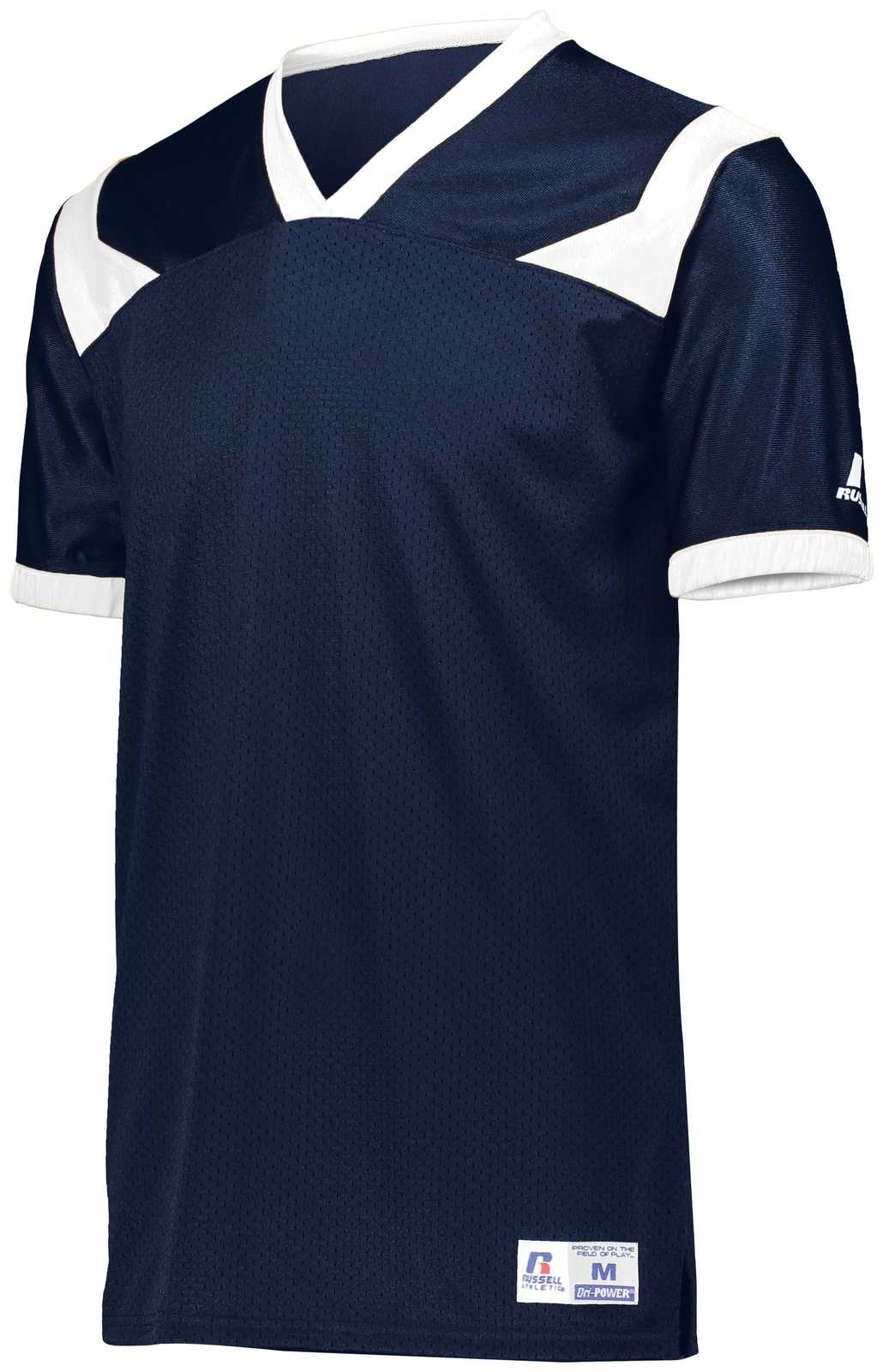 Russell R0493B Youth Phenom6 Flag Football Jersey - Navy White - HIT a Double