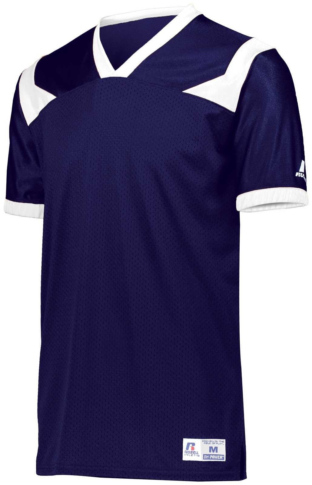 Russell R0493B Youth Phenom6 Flag Football Jersey - Purple White - HIT a Double