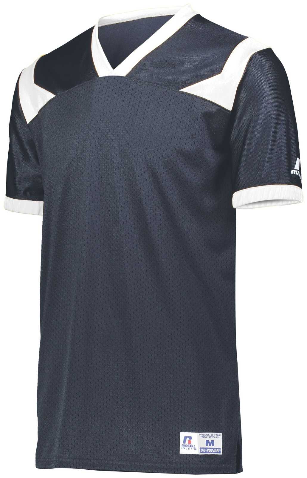 Russell R0493B Youth Phenom6 Flag Football Jersey - Stealth White - HIT a Double