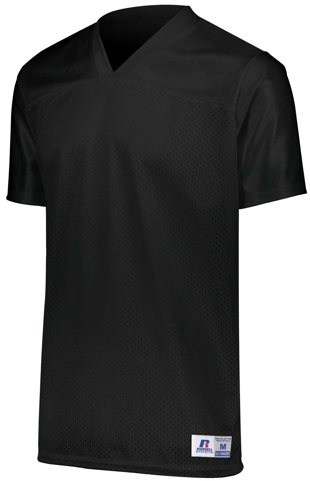 Russell R0593B Youth Solid Flag Football Jersey - Black - HIT a Double