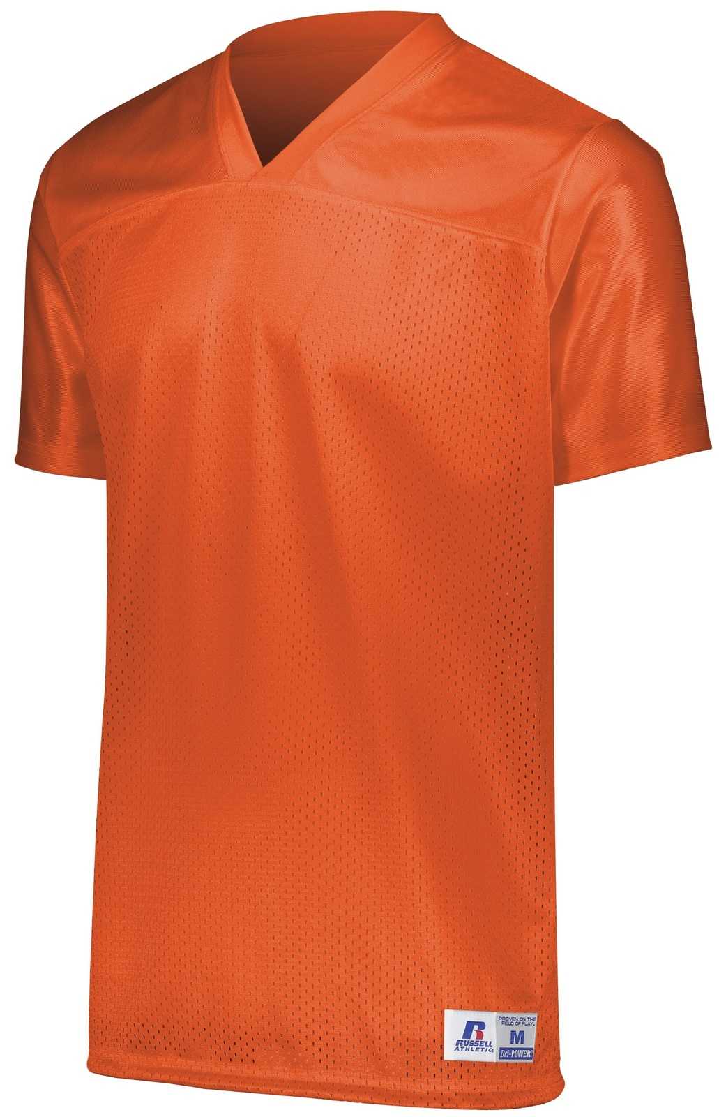 Russell R0593B Youth Solid Flag Football Jersey - Burnt Orange - HIT a Double