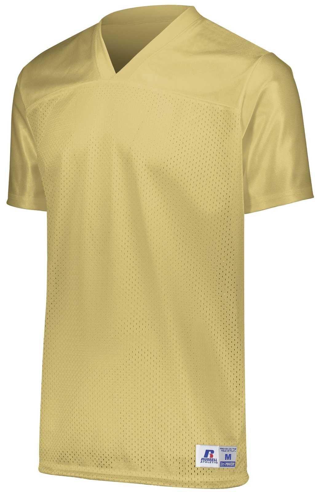 Russell R0593B Youth Solid Flag Football Jersey - Georgia Tech Gold - HIT a Double