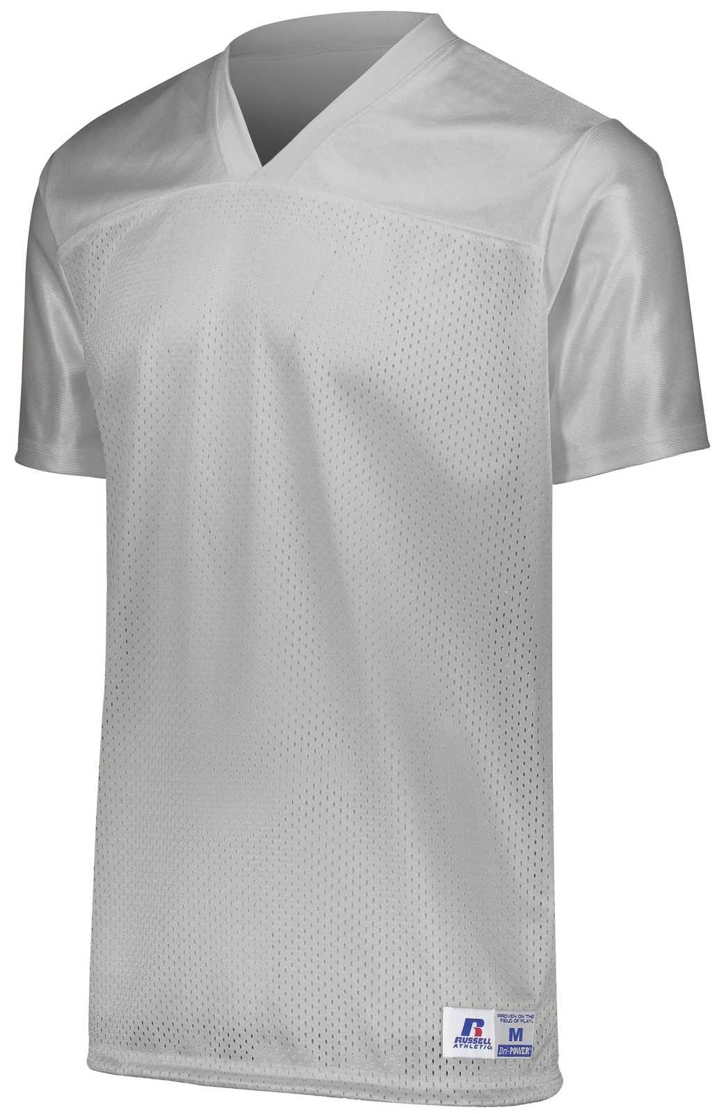 Russell R0593B Youth Solid Flag Football Jersey - Grid Iron Silver - HIT a Double