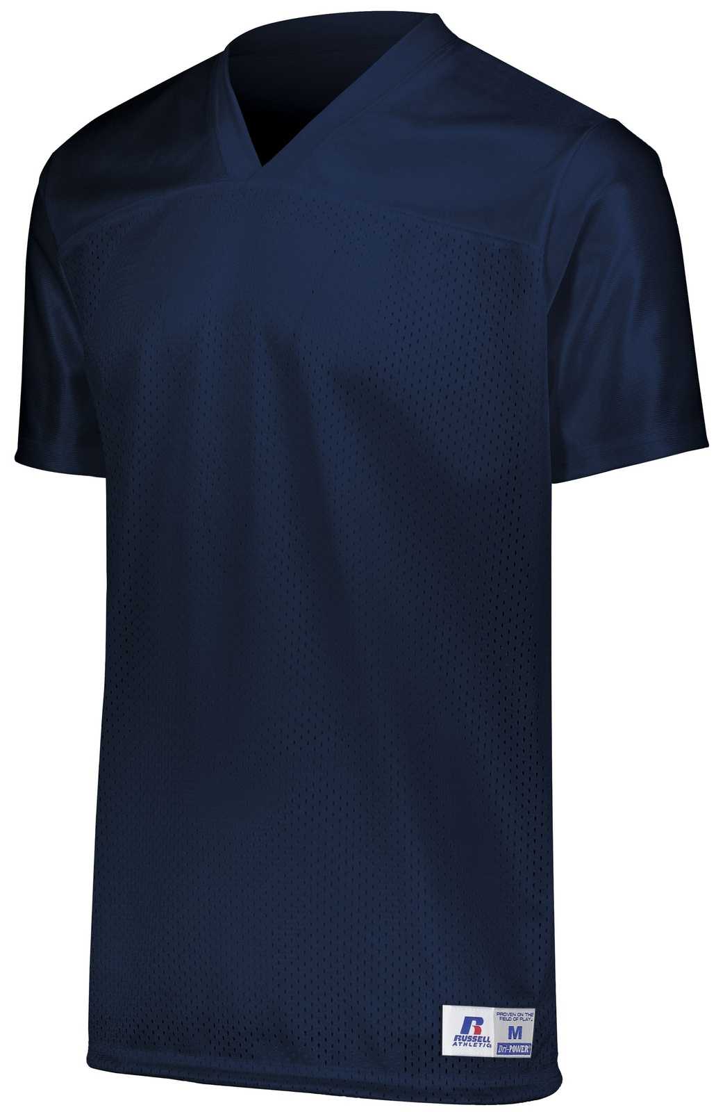Russell R0593B Youth Solid Flag Football Jersey - Navy - HIT a Double