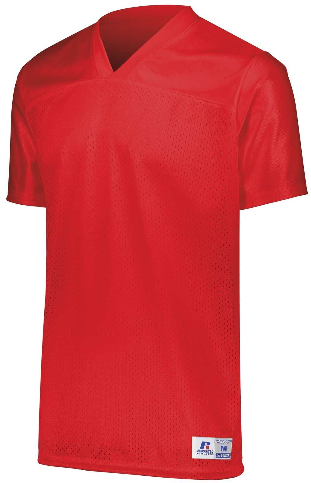 Russell R0593B Youth Solid Flag Football Jersey - True Red - HIT a Double