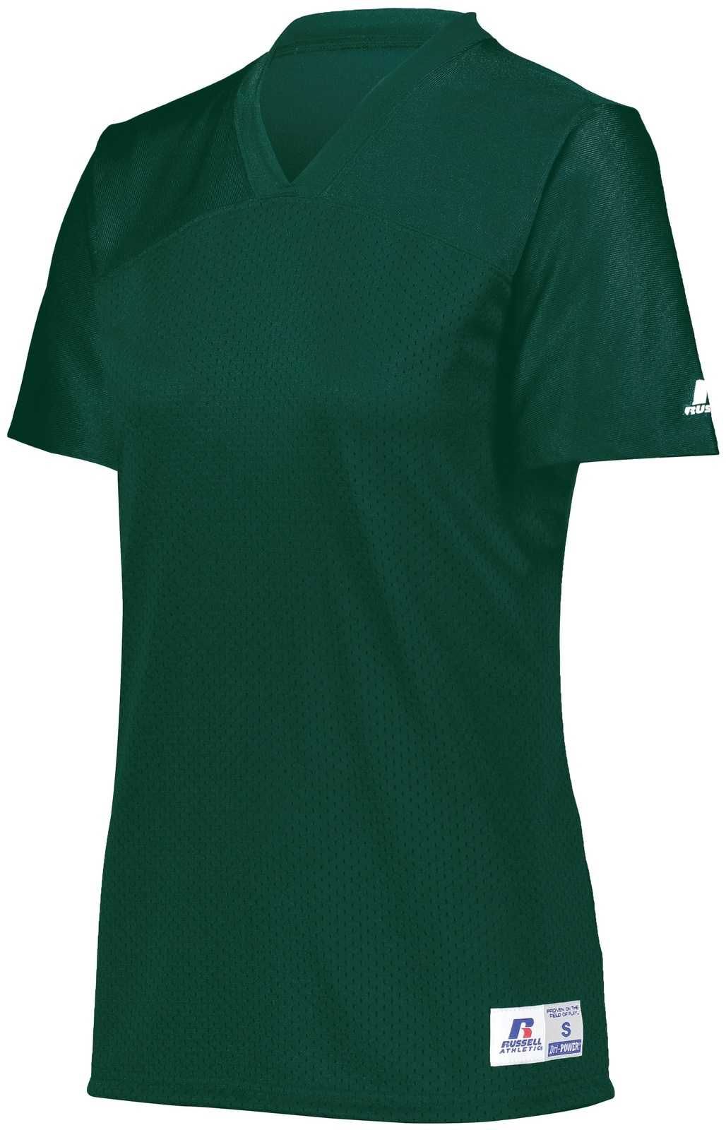 Russell R0593X Ladies Solid Flag Football Jersey - Dark Green - HIT a Double