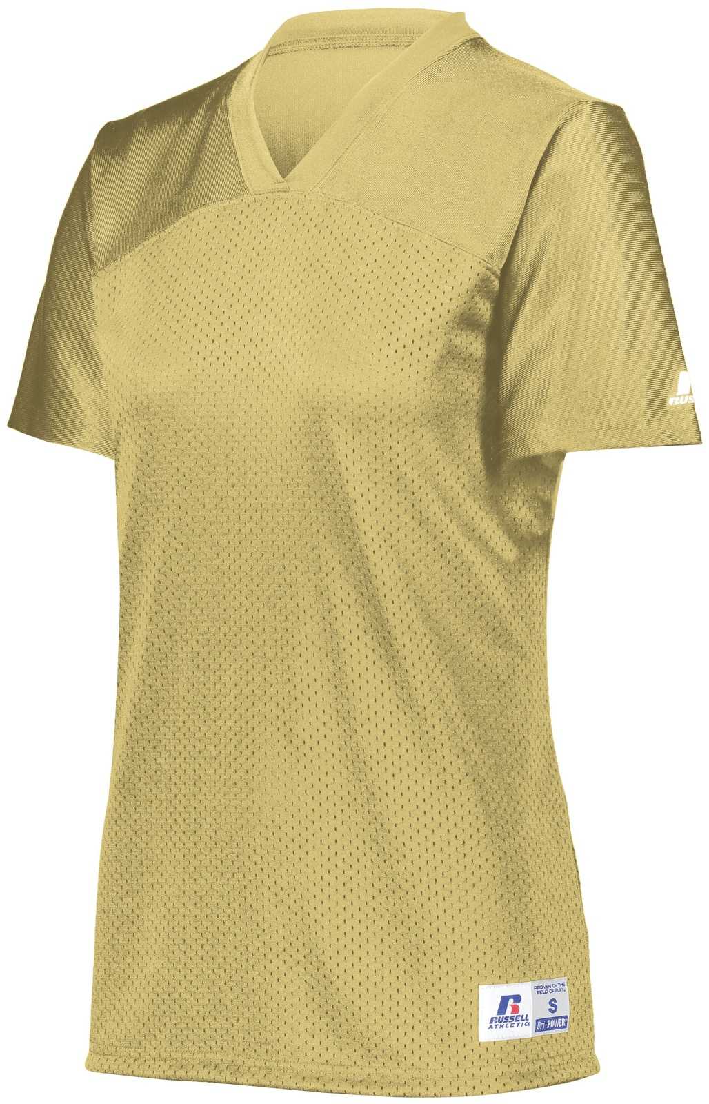 Russell R0593X Ladies Solid Flag Football Jersey - Georgia Tech Gold - HIT a Double