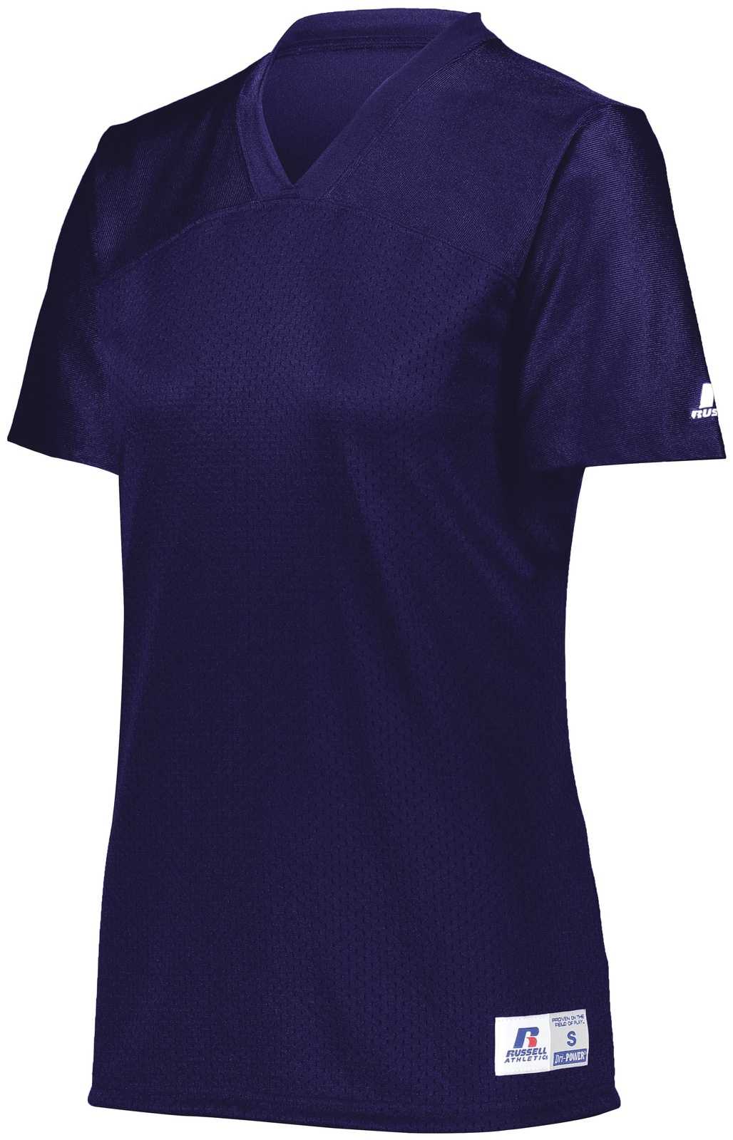 Russell R0593X Ladies Solid Flag Football Jersey - Purple - HIT a Double
