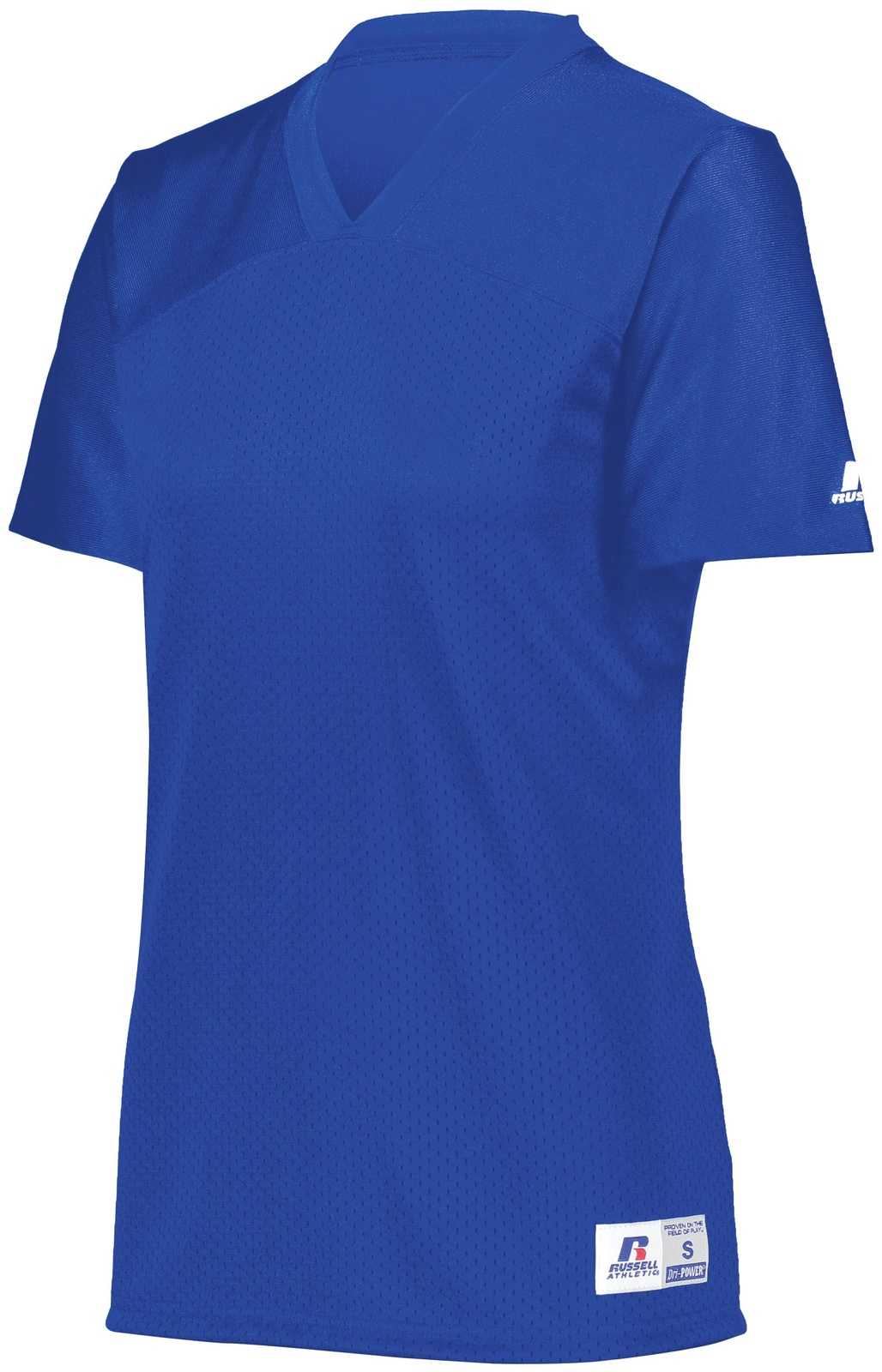 Russell R0593X Ladies Solid Flag Football Jersey - Royal - HIT a Double