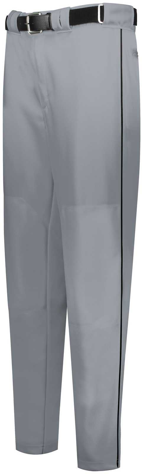 Russell R11Lgb Youth Piped Diamond Series Baseball Pant 2.0 - Baseball Gray Black - HIT a Double