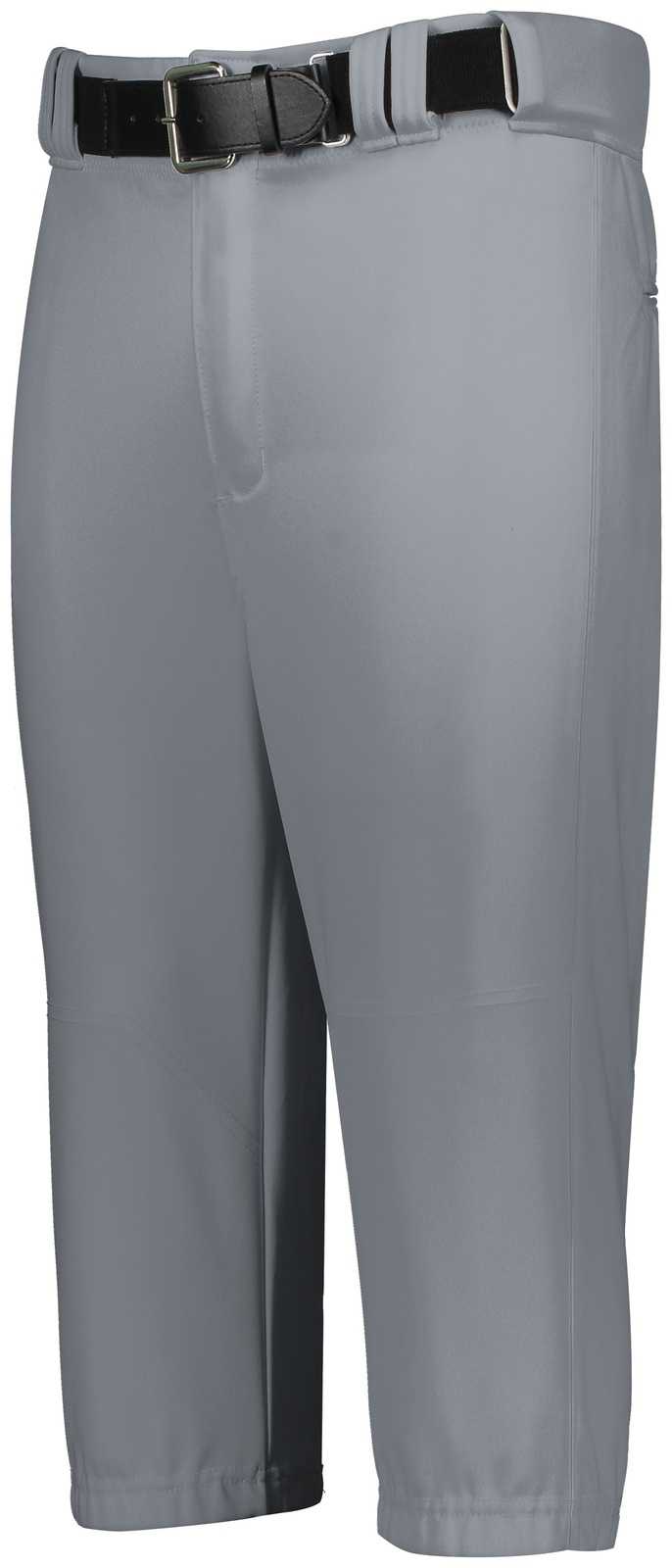 Russell R12Lgb Youth Solid Diamond Series Baseball Knicker 2.0 - Baseball Gray - HIT a Double