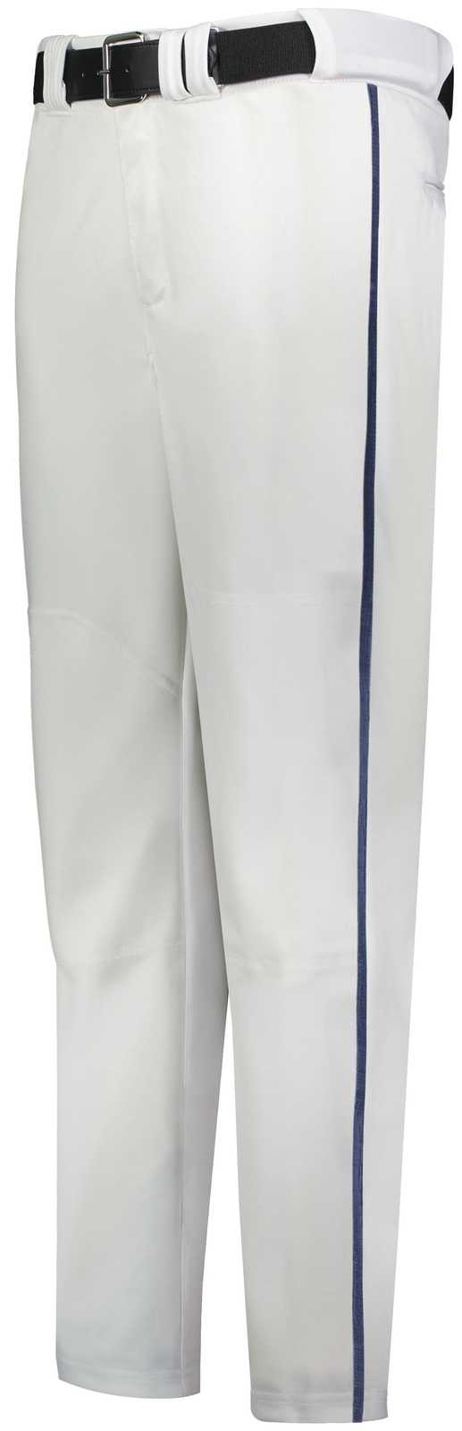 Russell R14Dbb Youth Piped Change Up Baseball Pant - White Navy - HIT a Double