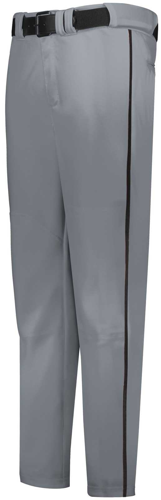 Russell R14Dbb Youth Piped Change Up Baseball Pant - Baseball Gray Black - HIT a Double