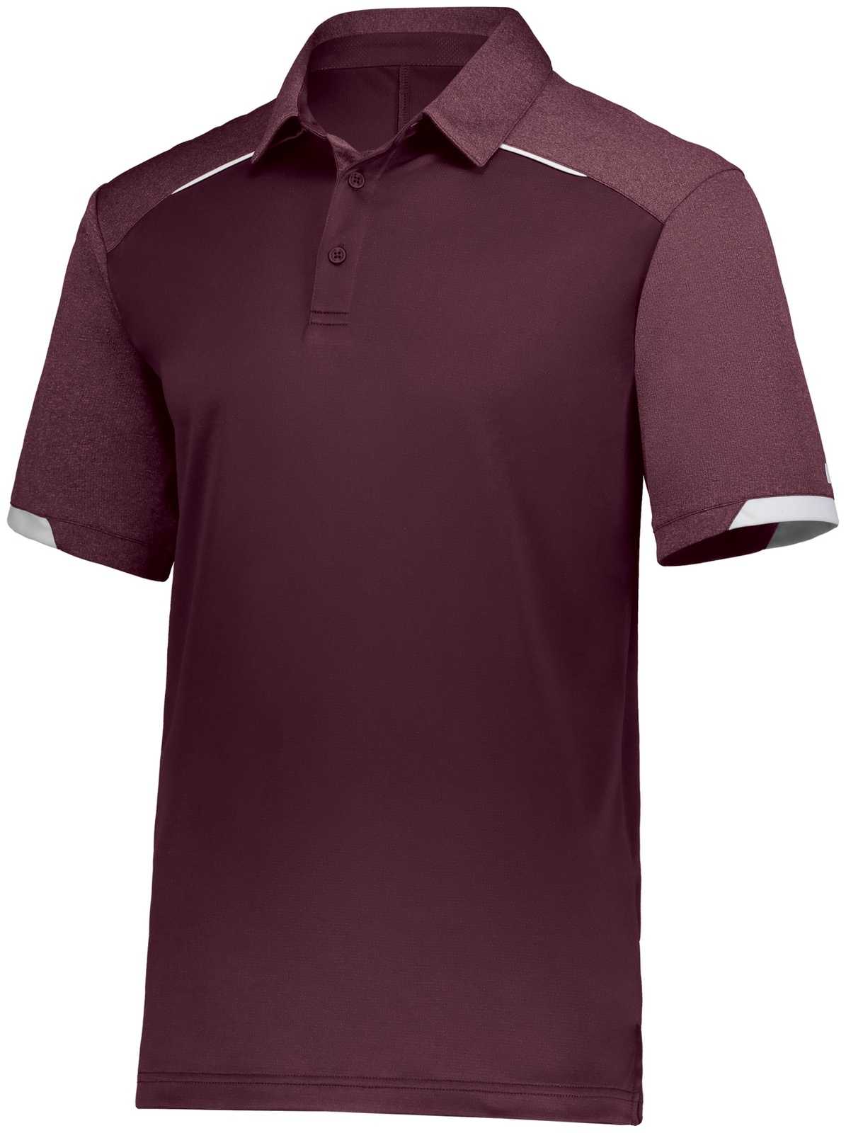 Russell R20DKM Legend Polo - Maroon - HIT a Double