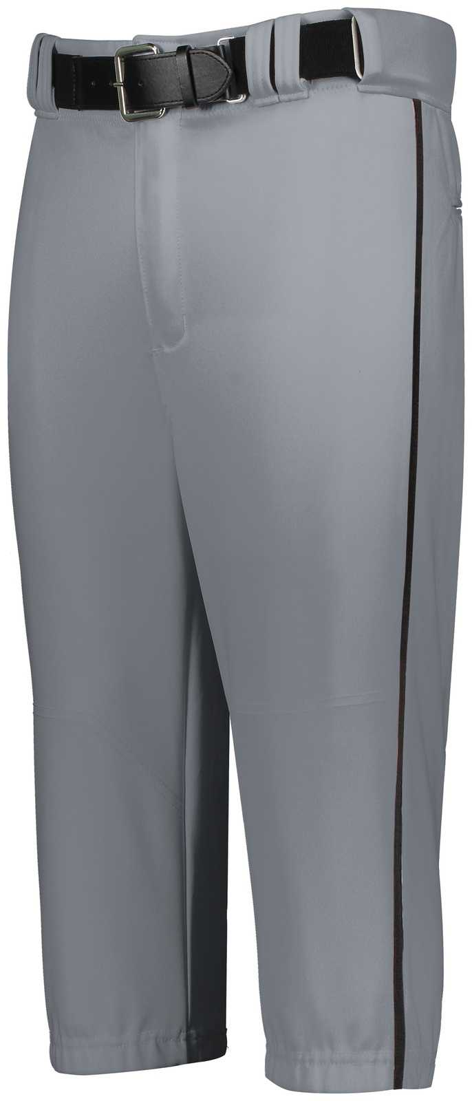 Russell R21Lgb Youth Piped Diamond Series Knicker 2.0 - Baseball Gray Black - HIT a Double