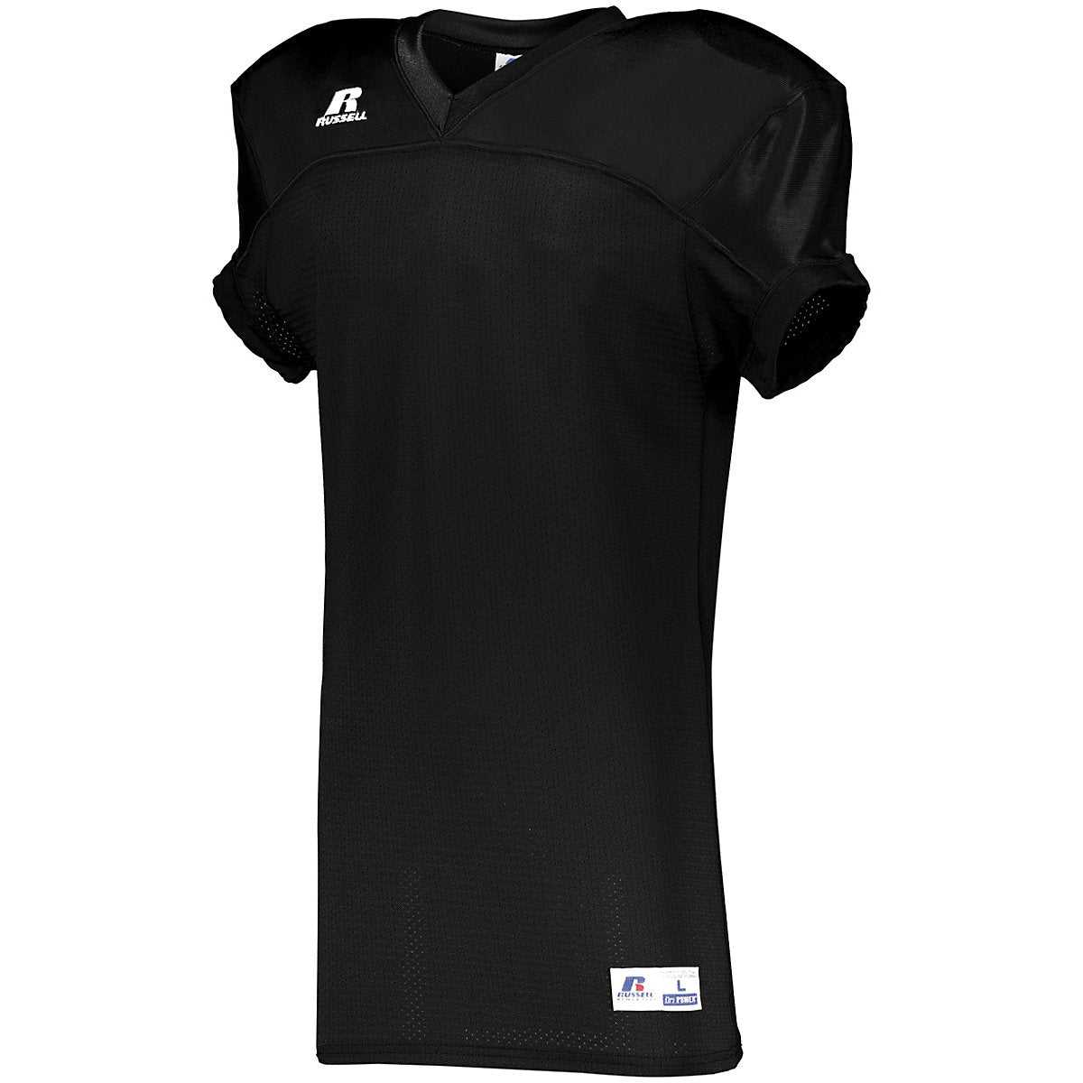 Russell S05SMM Stretch Mesh Game Jersey - Black - HIT a Double