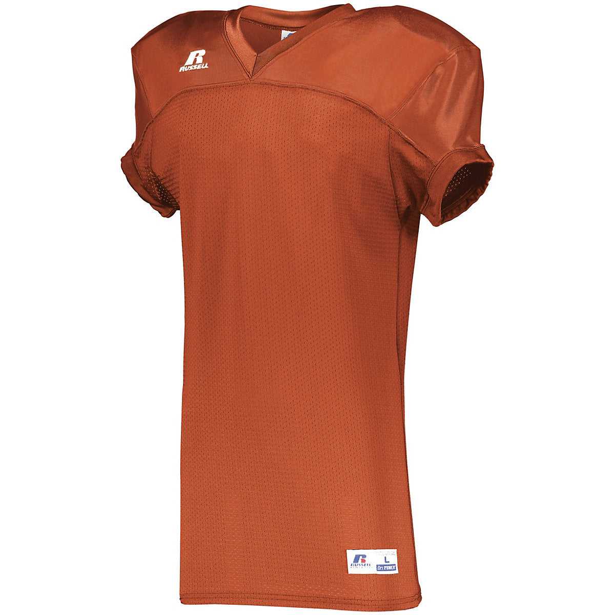 Russell S05SMM Stretch Mesh Game Jersey - Burnt Orange - HIT a Double