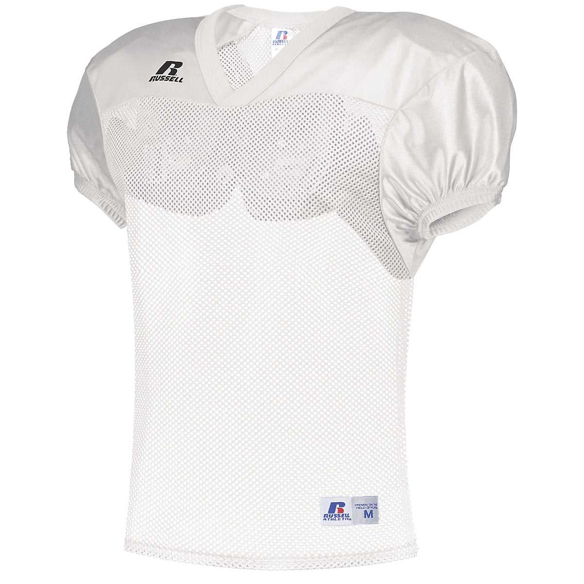 Russell S096BM Stock Practice Jersey - White - HIT a Double