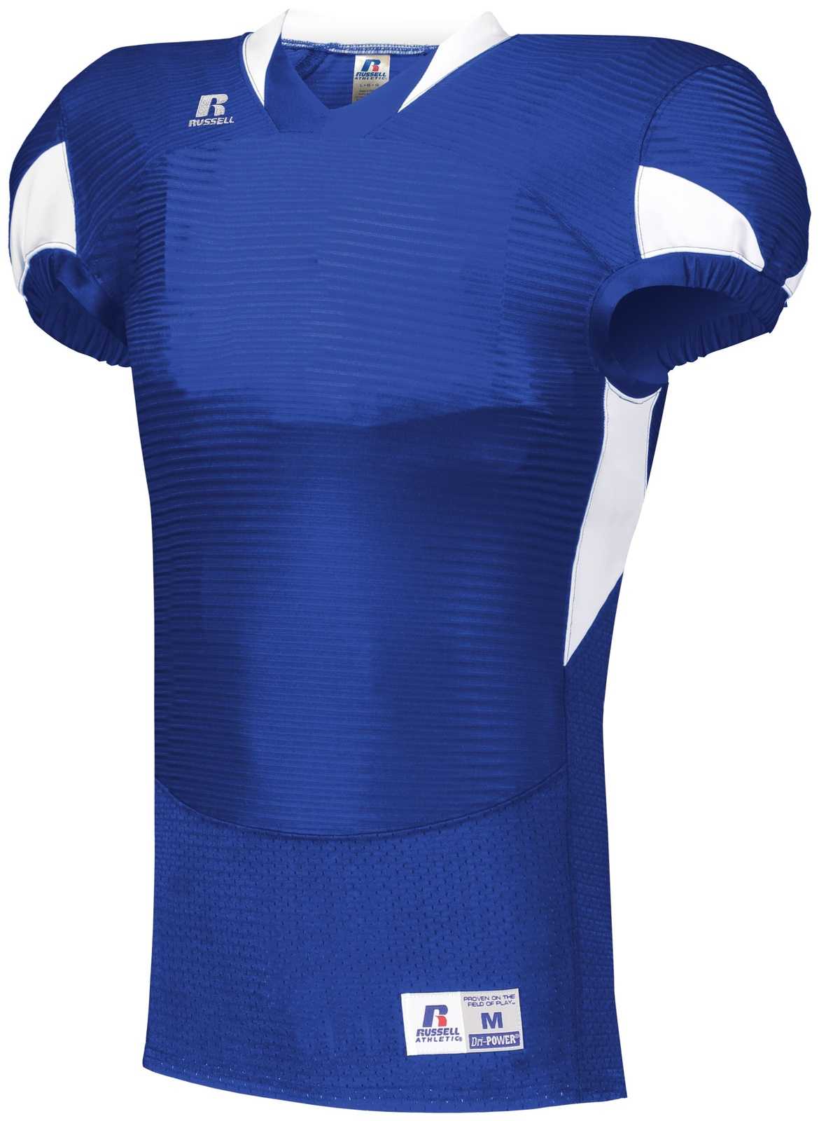 Russell S81XCM Waist Length Football Jersey - Royal White - HIT a Double