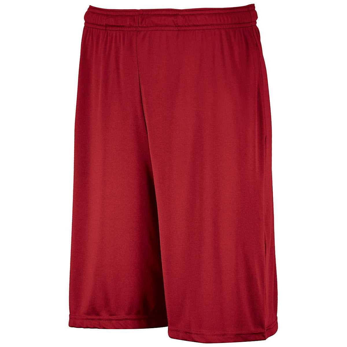 Russell TS7X2B Youth Dri-Power Essential Performance Shorts With Pockets - True Red - HIT a Double