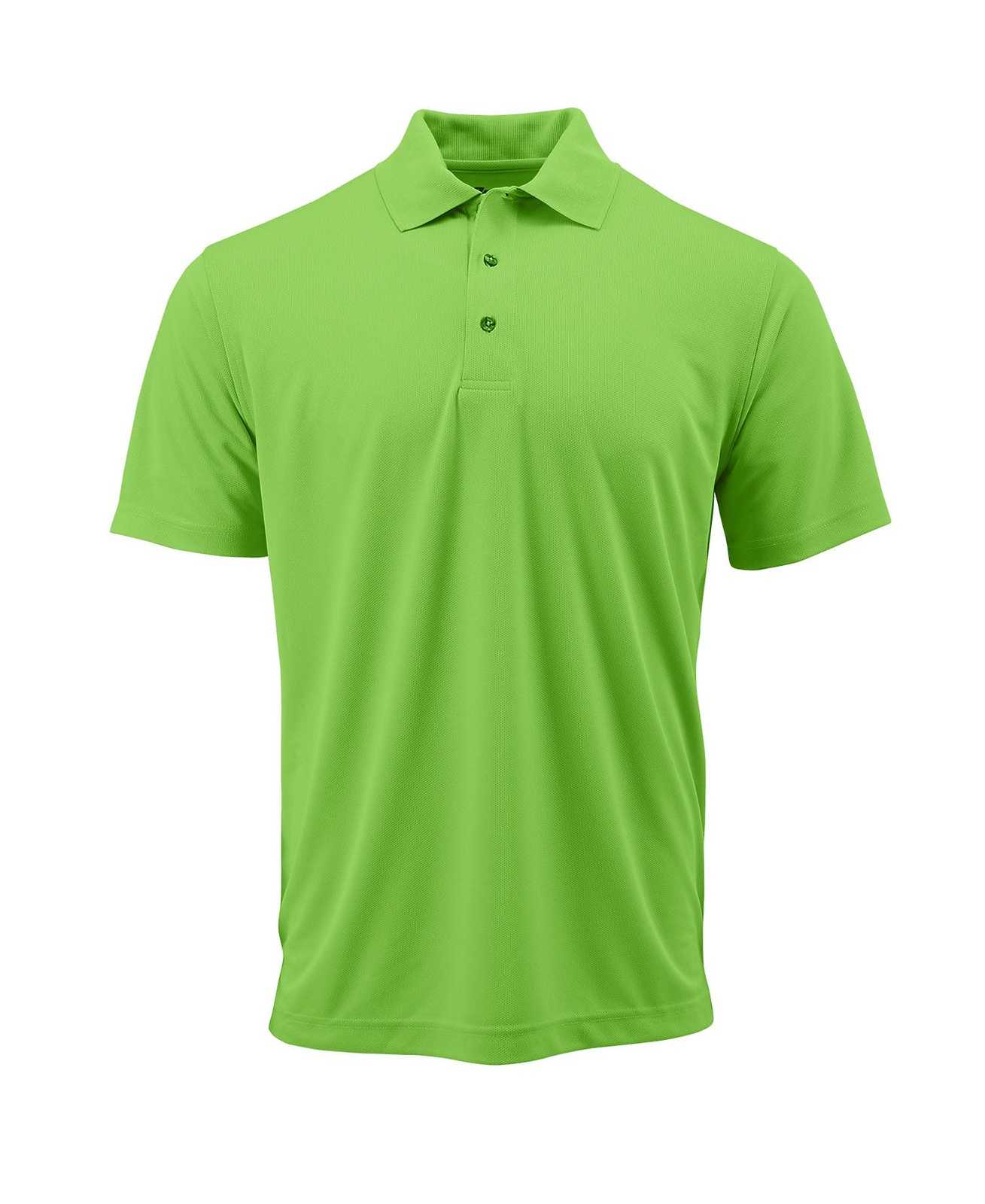 Paragon 100 Adult Solid Mesh Polo - Neon Lime - HIT a Double
