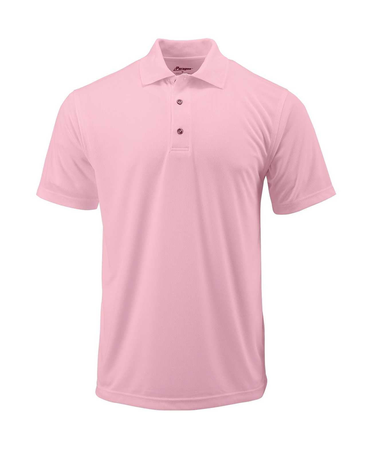 Paragon 100 Adult Solid Mesh Polo - Pink - HIT a Double